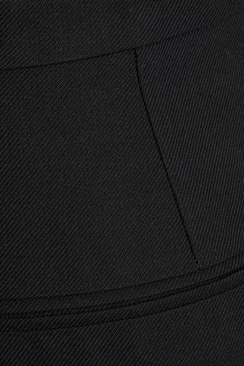 VALENTINO GARAVANI Pleated silk-twill wide-leg pants