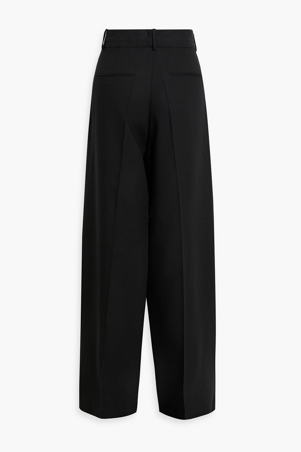 VALENTINO GARAVANI Pleated silk-twill wide-leg pants