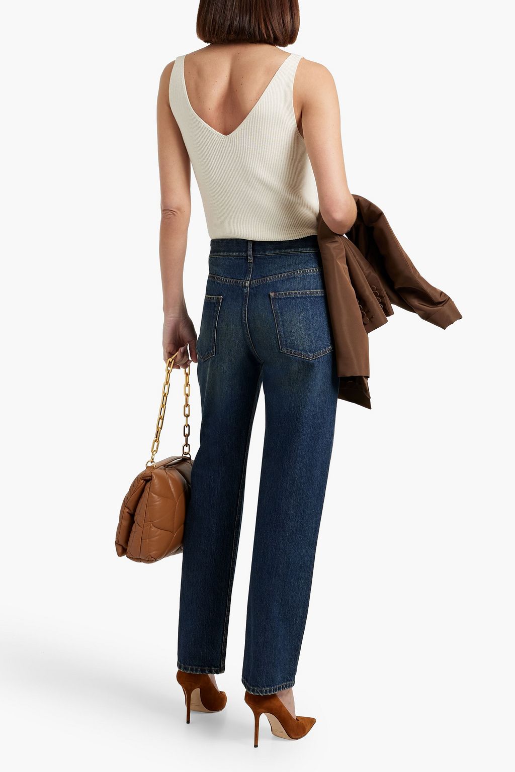 VALENTINO GARAVANI High-rise straight-leg jeans