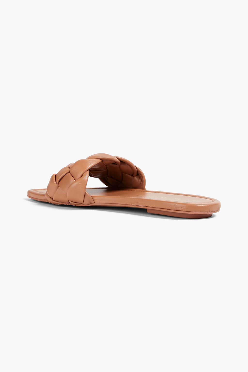 STUART WEITZMAN 編み込みレザー スライドサンダル