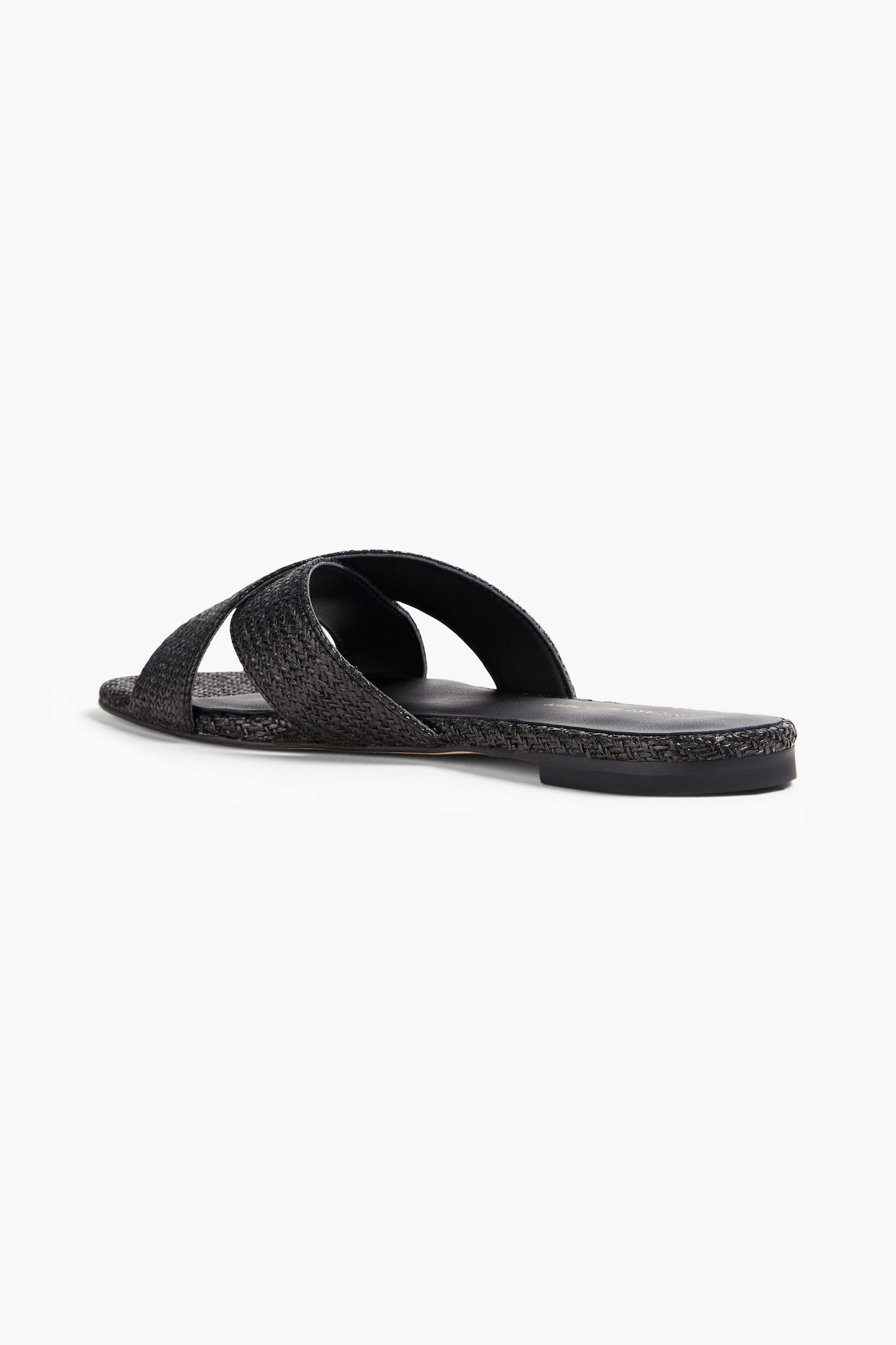 Stuart Weitzman Roza faux raffia sandals
