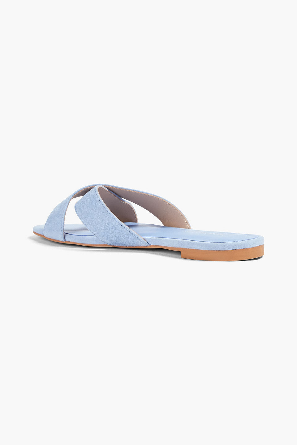 Stuart Weitzman Roza Suede Sandals In Light Blue