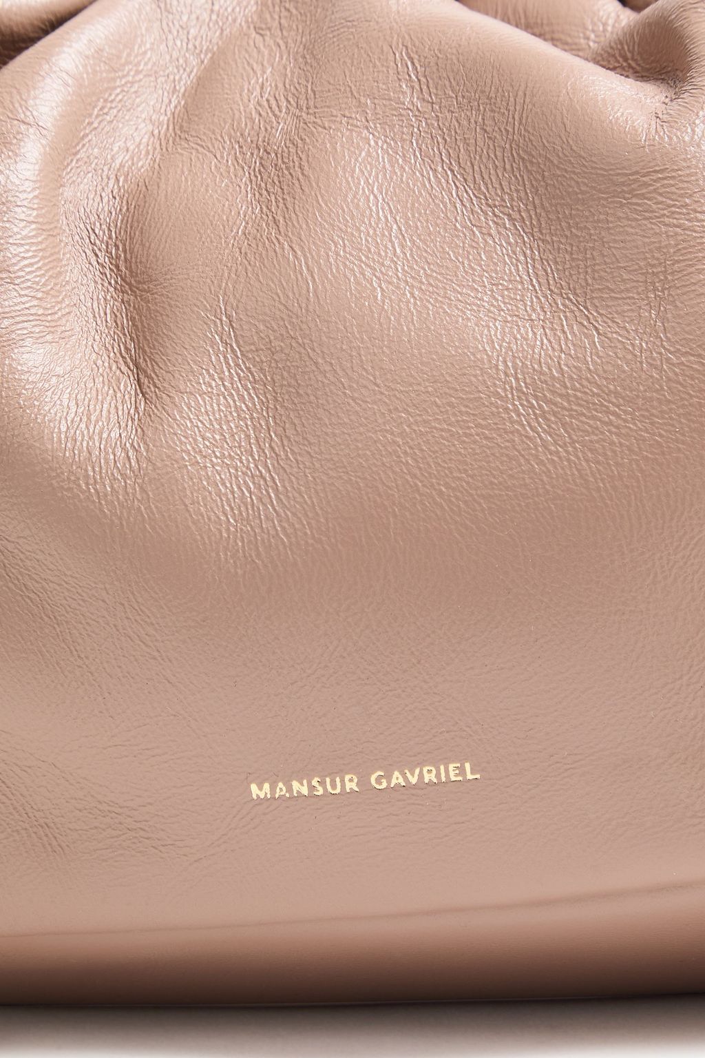 MANSUR GAVRIEL Gathered leather clutch