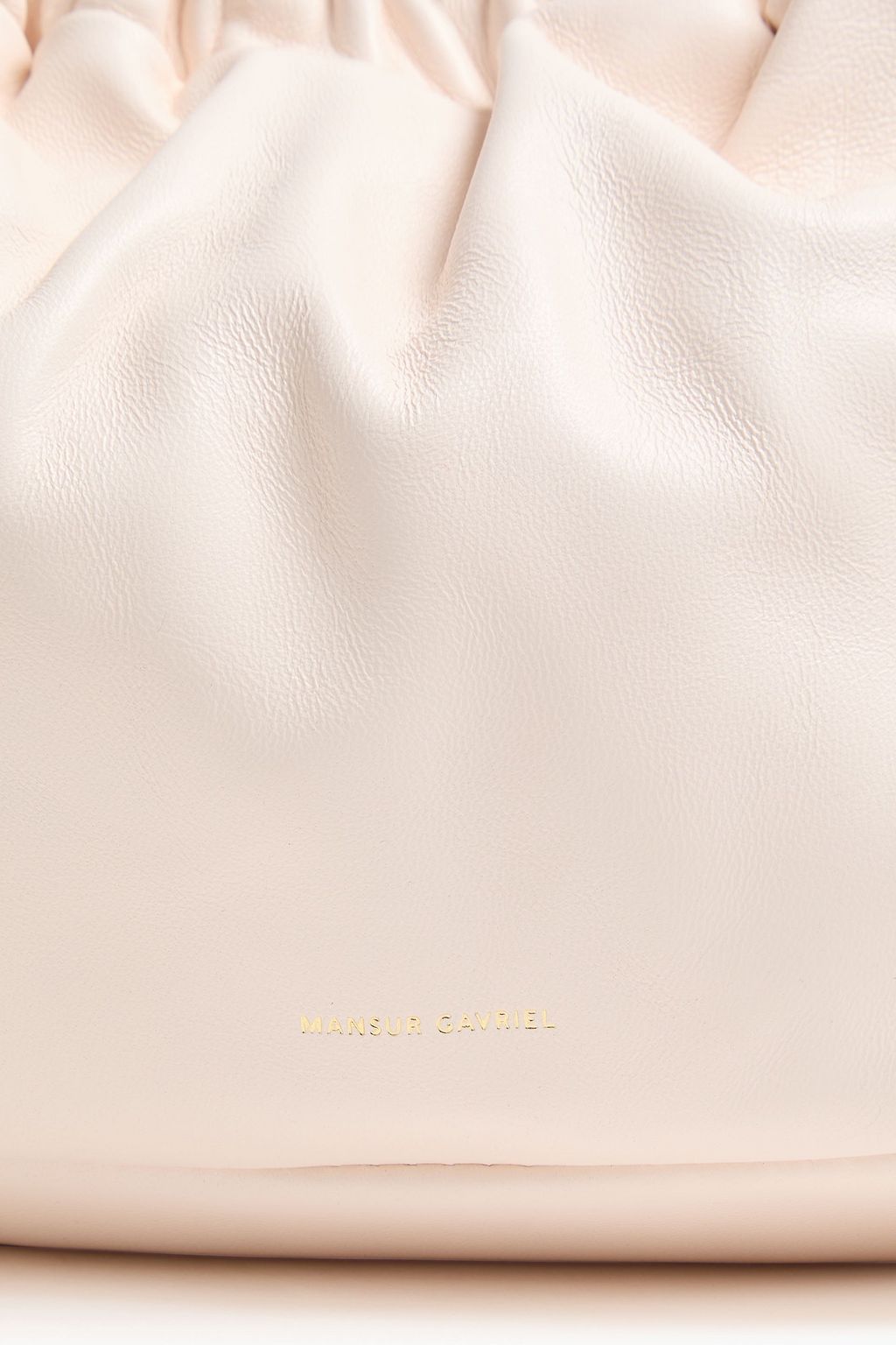 MANSUR GAVRIEL Gathered leather clutch