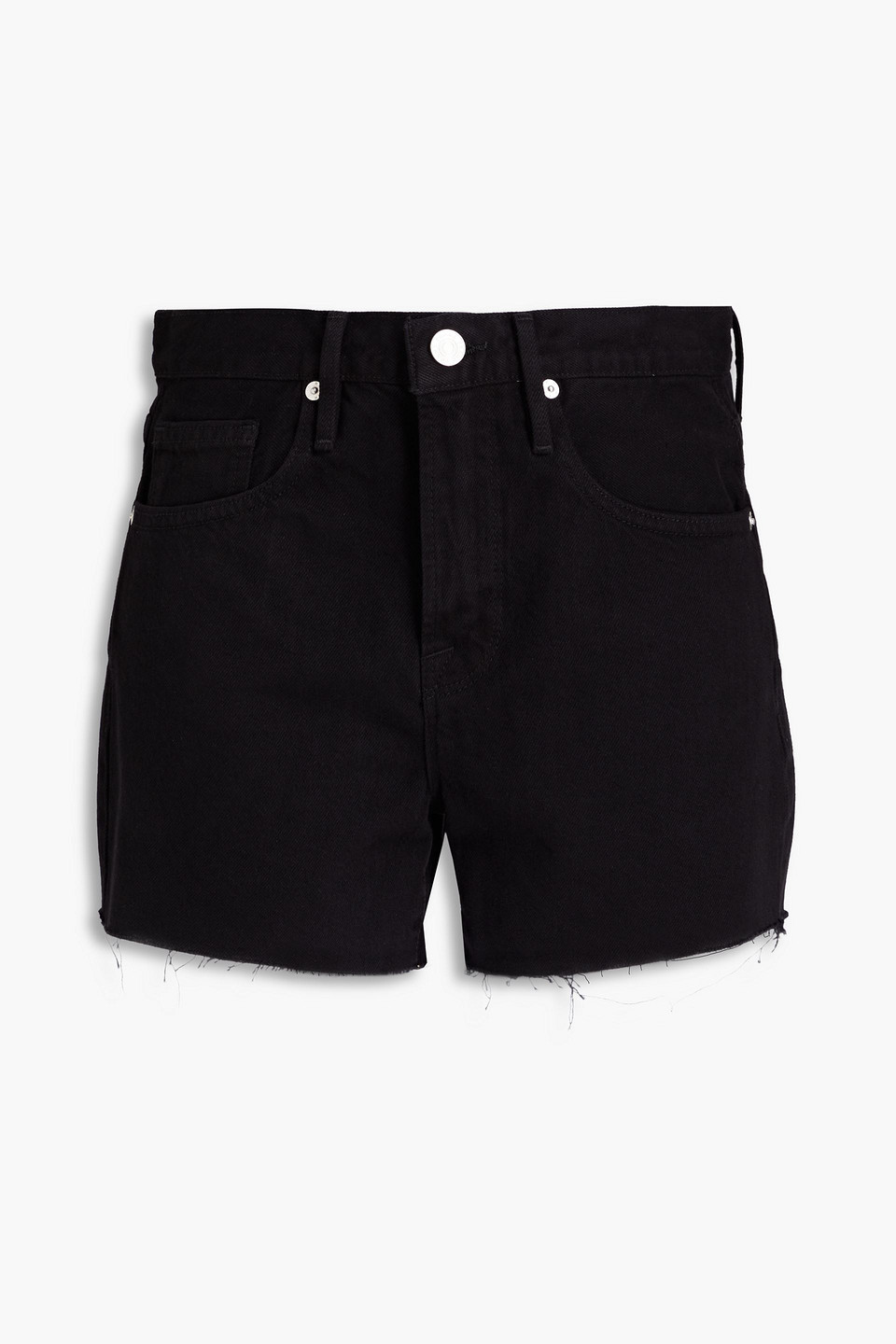 Frame Le Brigette Jeansshorts In Schwarz
