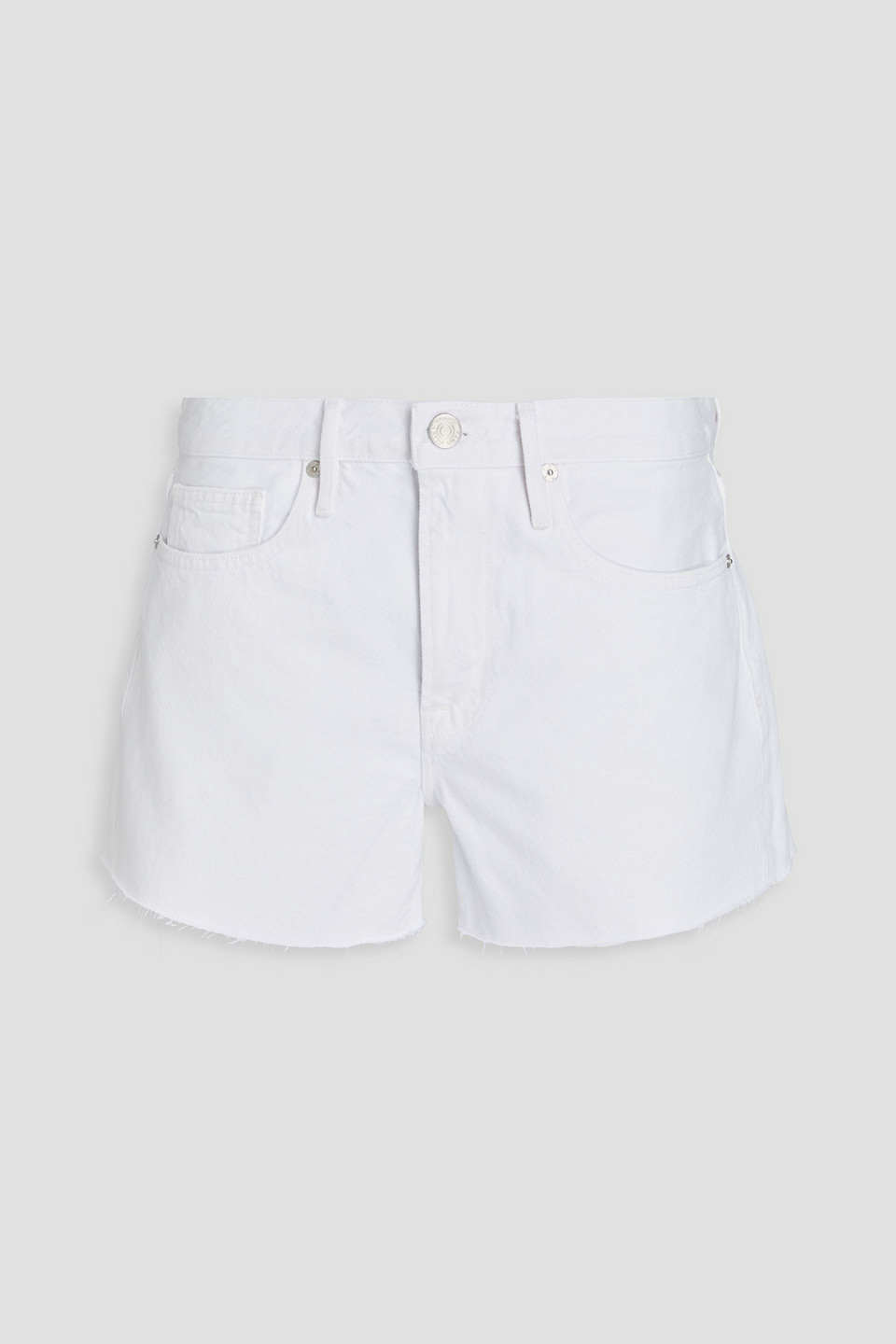 Frame Le Brigette Jeansshorts In Weiss