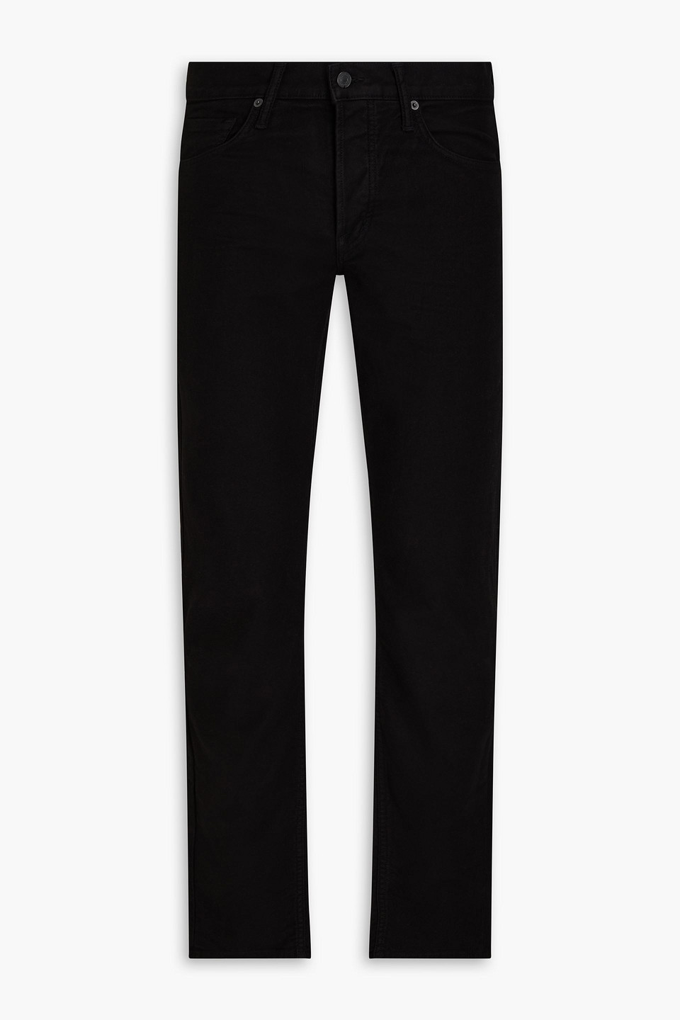 tom ford - slim-fit cotton-blend pants - black - 36