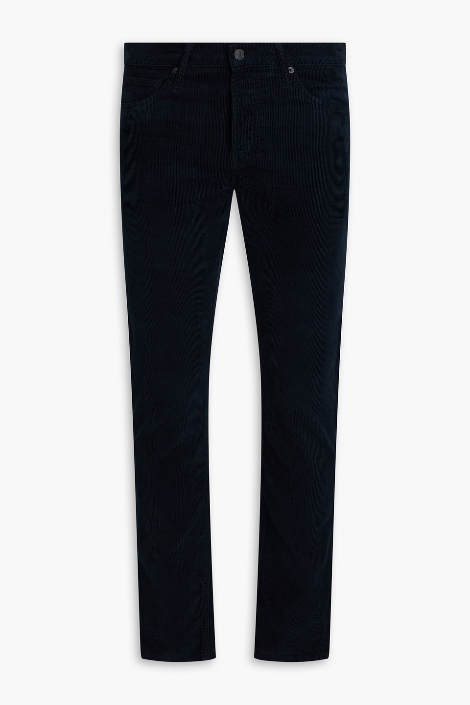 tom ford - slim-fit cotton-blend corduroy pants - blue - 40