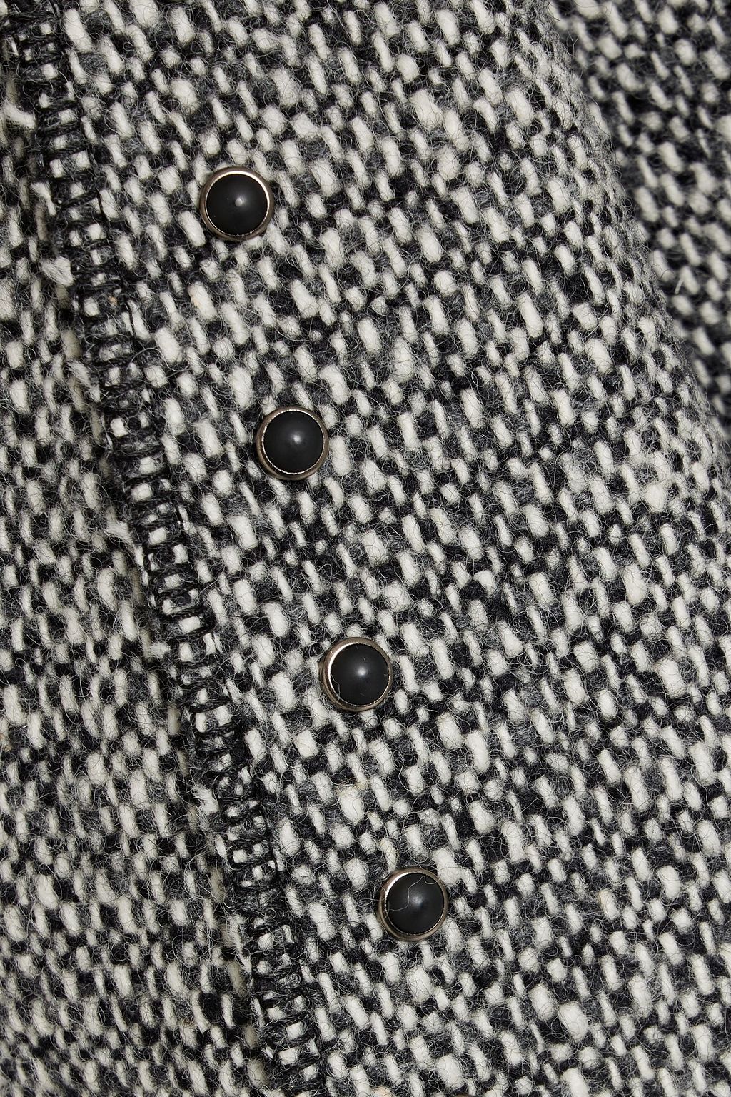 VALENTINO GARAVANI Studded wool-tweed mini dress