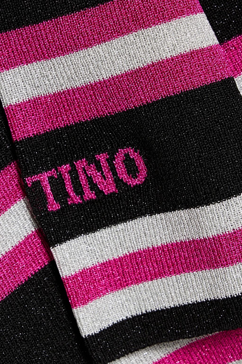 VALENTINO GARAVANI Metallic striped knitted sweater