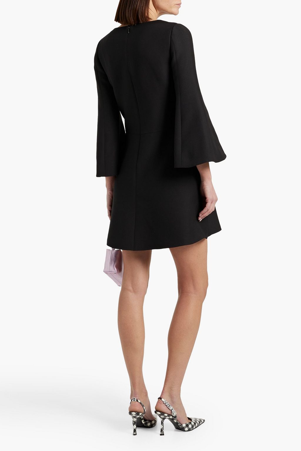 VALENTINO GARAVANI Wool and silk-blend crepe mini dress