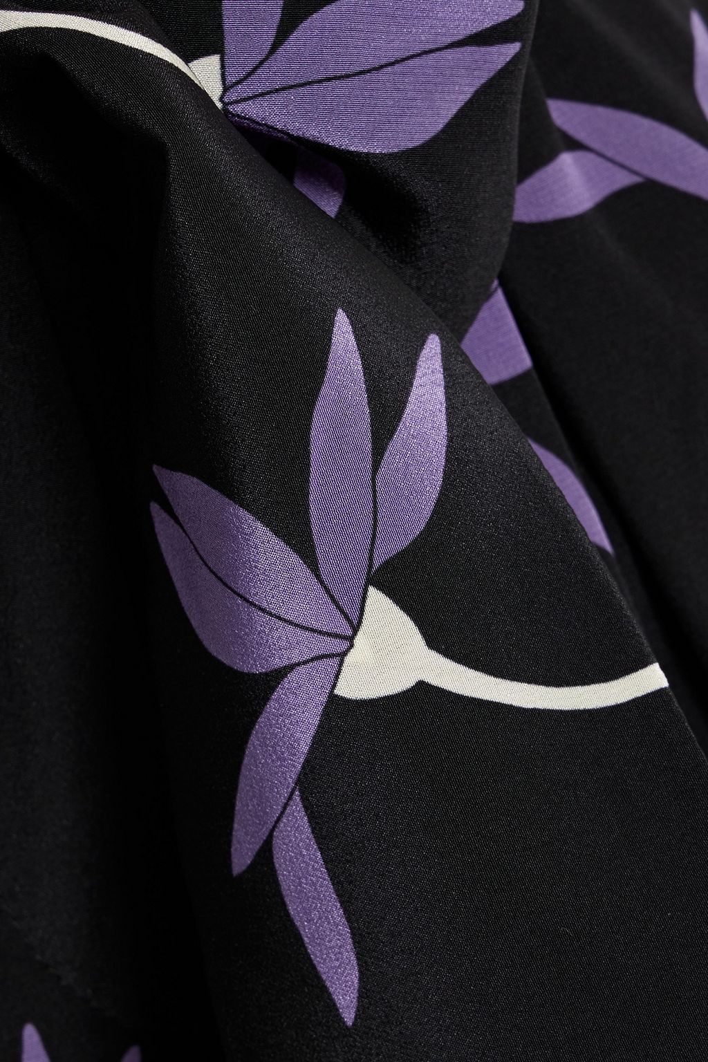 VALENTINO GARAVANI Tie-detailed floral-print silk crepe de chine shorts