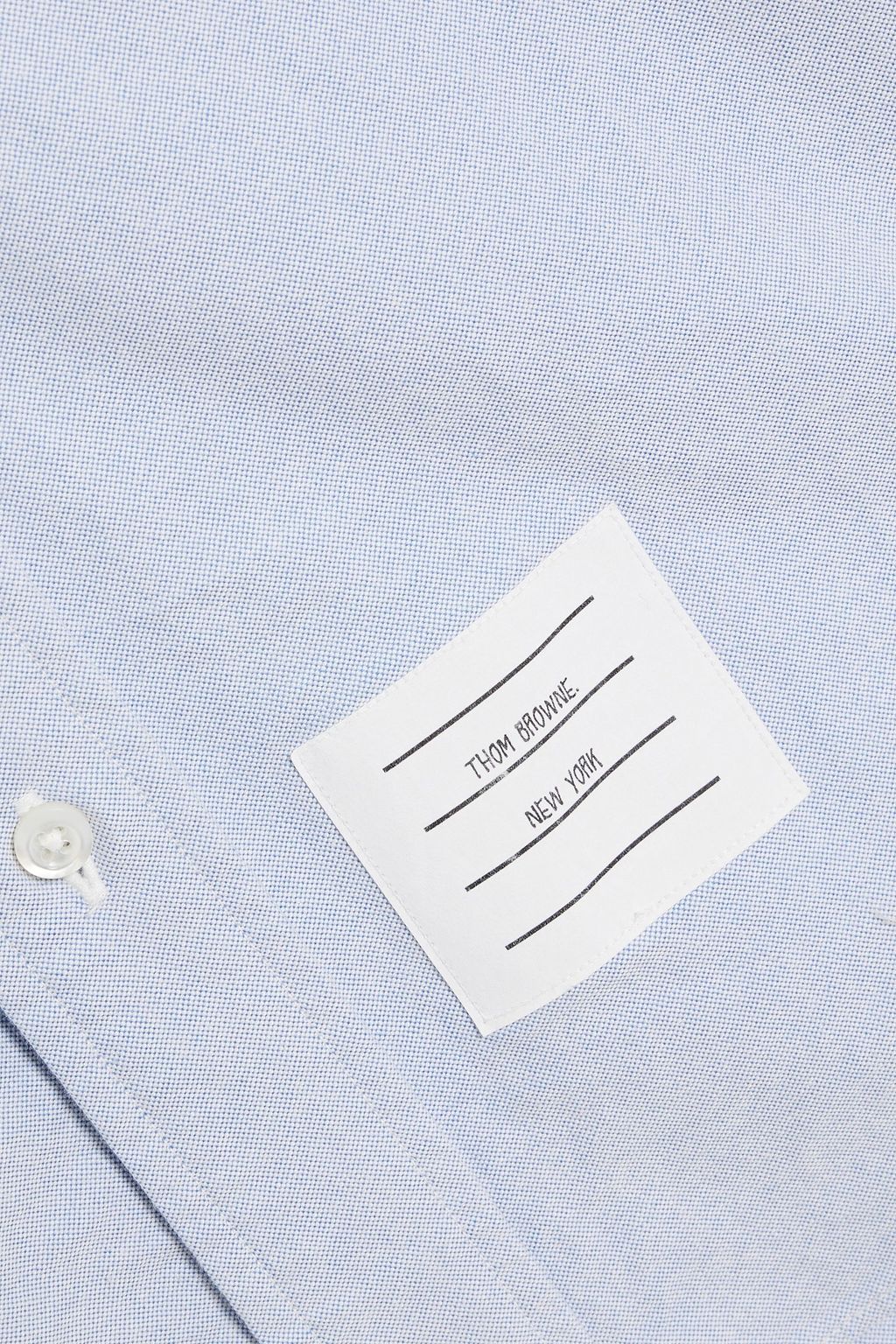 THOM BROWNE Striped cotton Oxford shirt