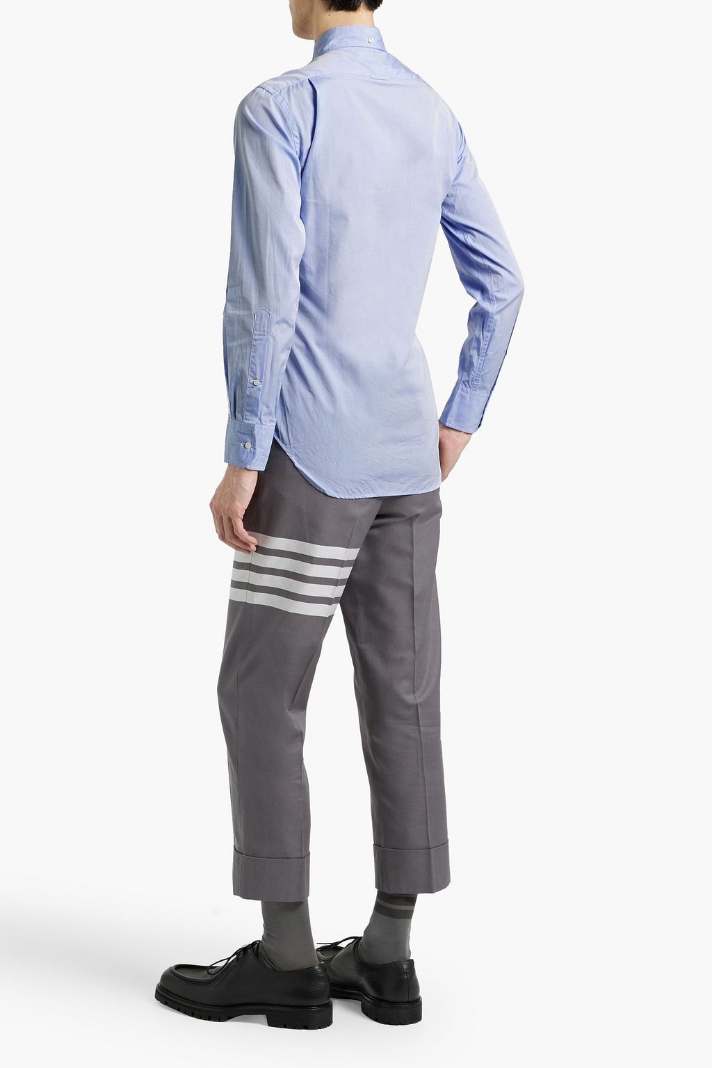 THOM BROWNE Cotton-poplin shirt