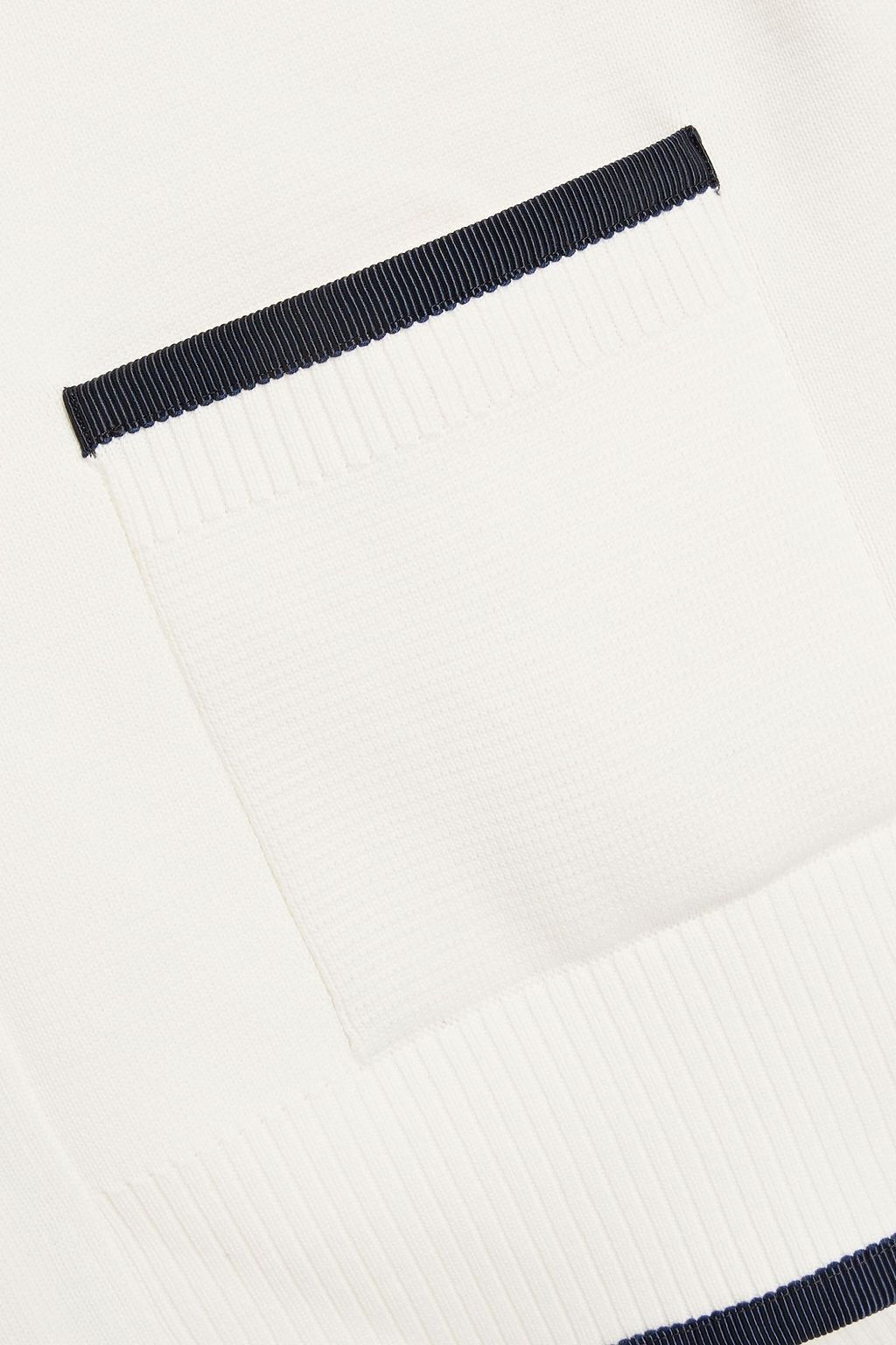 THOM BROWNE Striped cotton cardigan