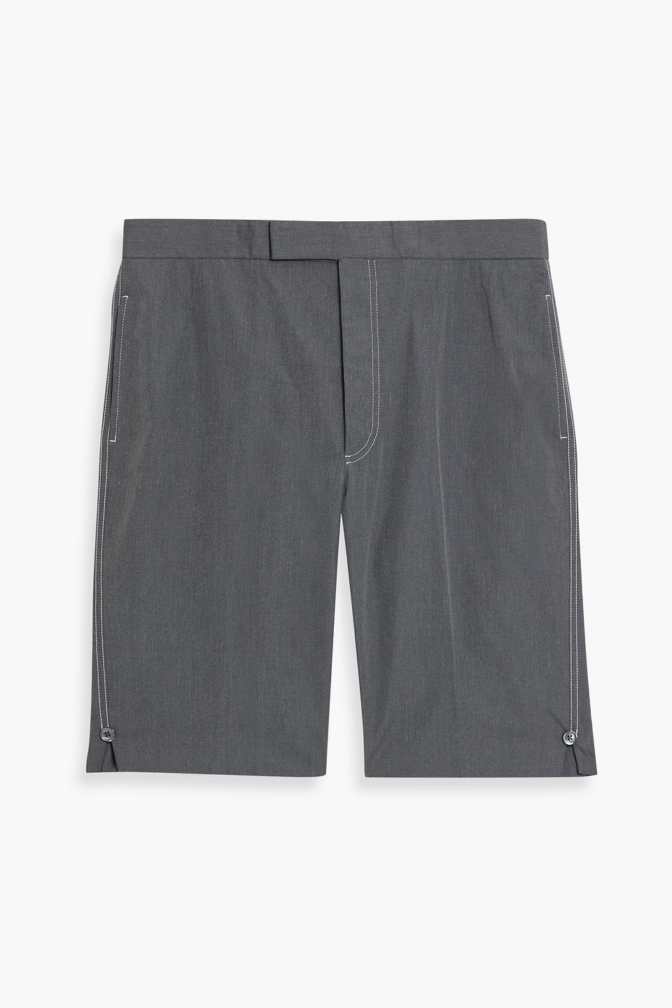 Thom Browne Tweed Shorts In Anthracite
