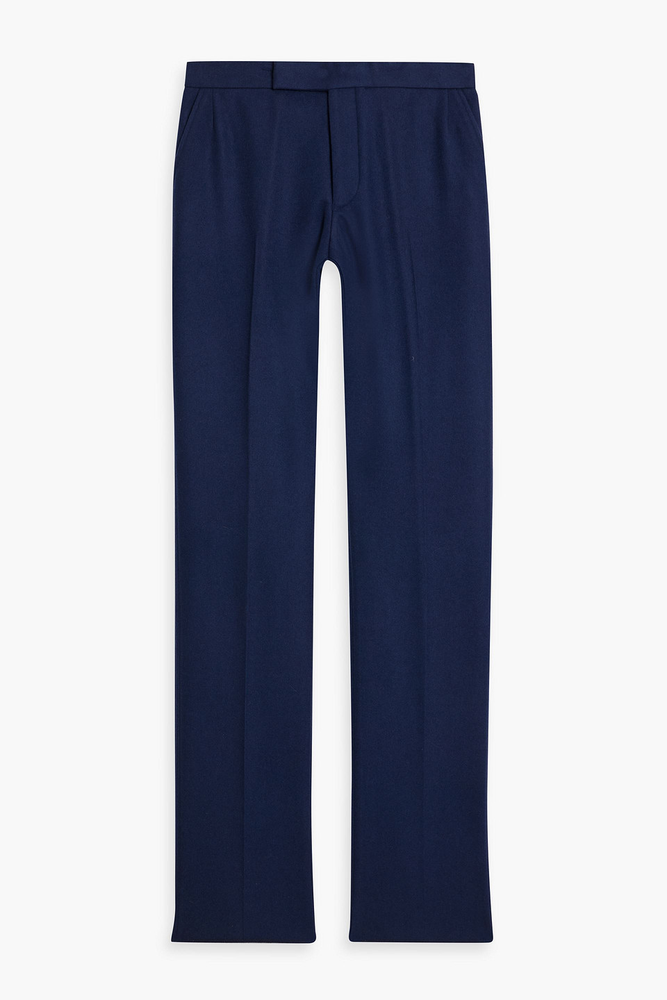 Thom Browne Tapered Wool-flannel Pants In Blue