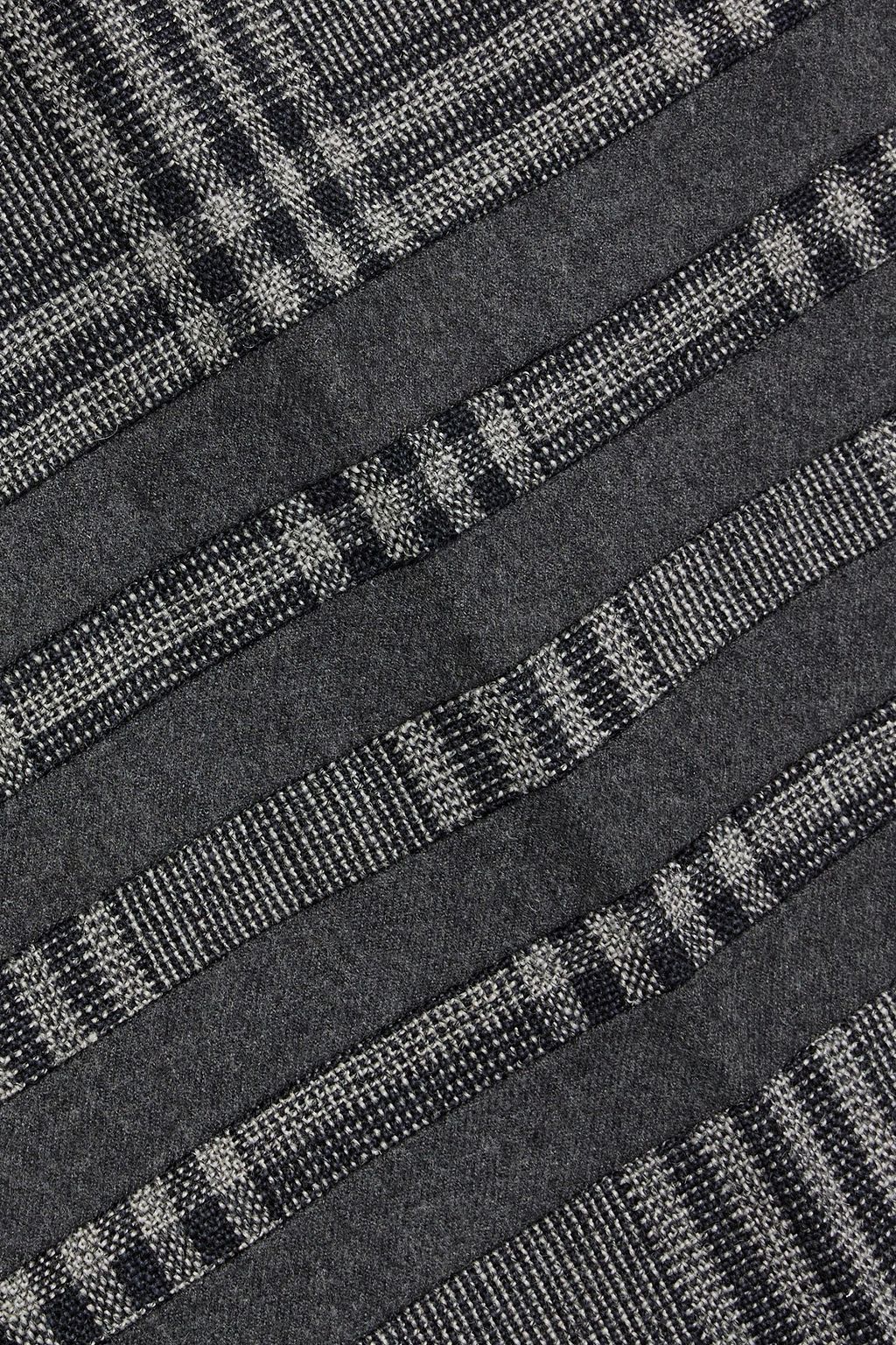 THOM BROWNE Prince of Wales checked wool-tweed pants