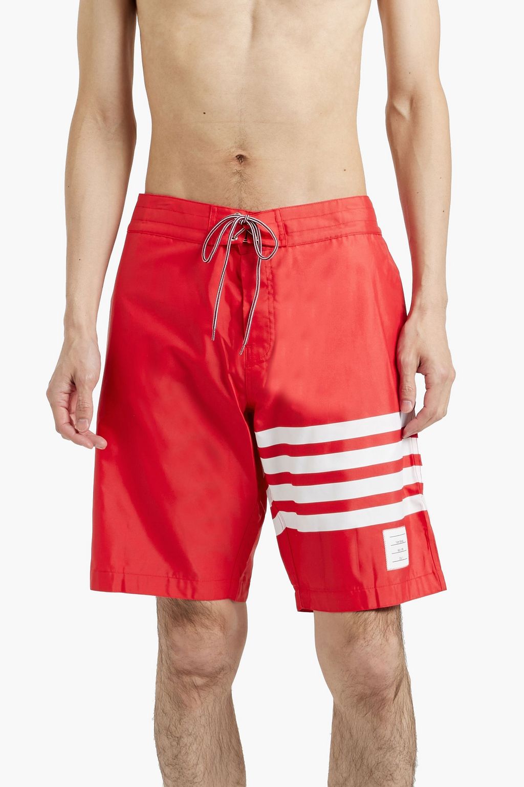 THOM BROWNE Mid-length striped swim shorts