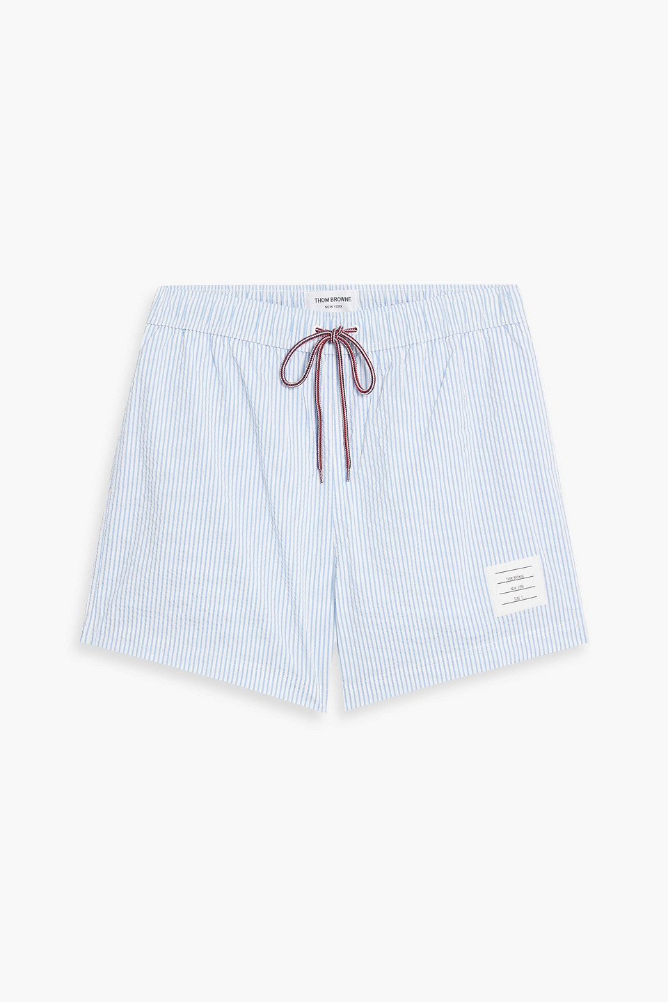 Thom Browne Short-length Striped Seersucker Swim Shorts