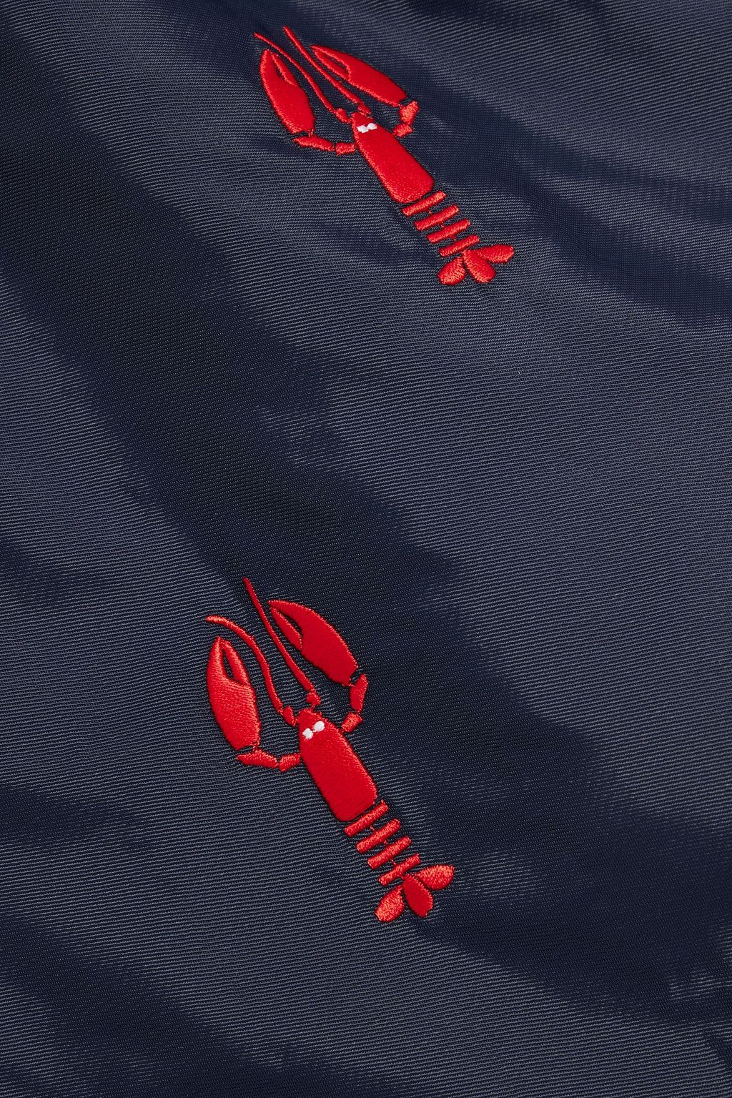 THOM BROWNE Short-length embroidered swim shorts