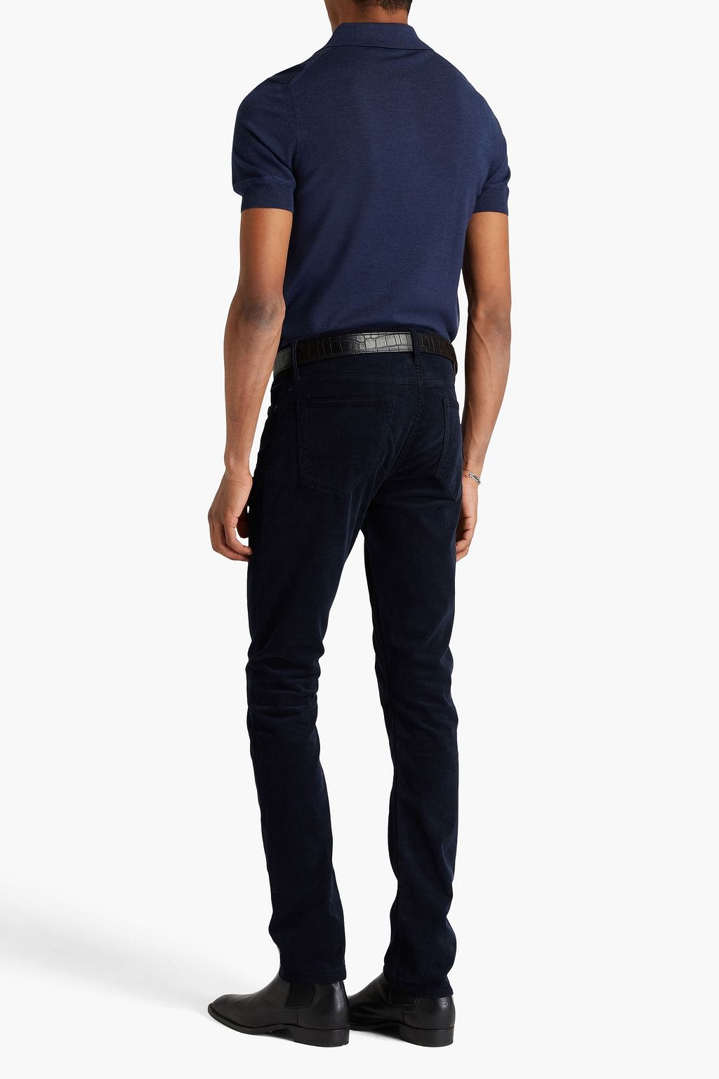 TOM FORD Cashmere and silk-blend polo shirt