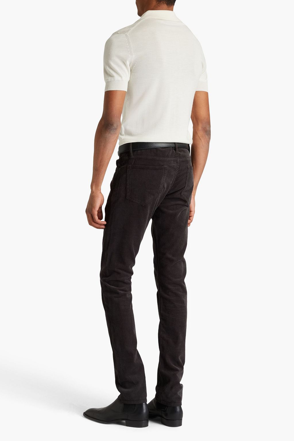 TOM FORD Cashmere and silk-blend polo shirt