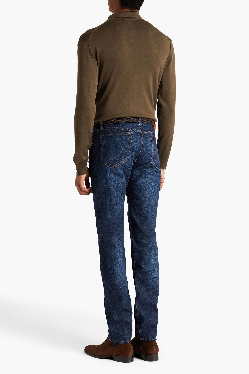 TOM FORD 위스커 가공 데님 진