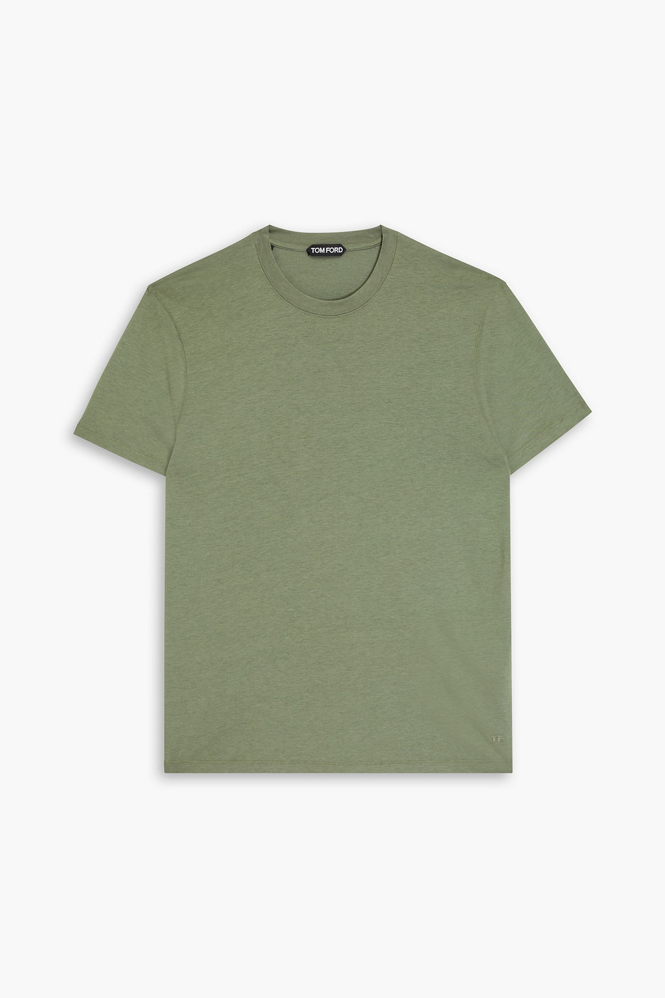 tom ford - lyocell and cotton-blend jersey t-shirt - green - it 58
