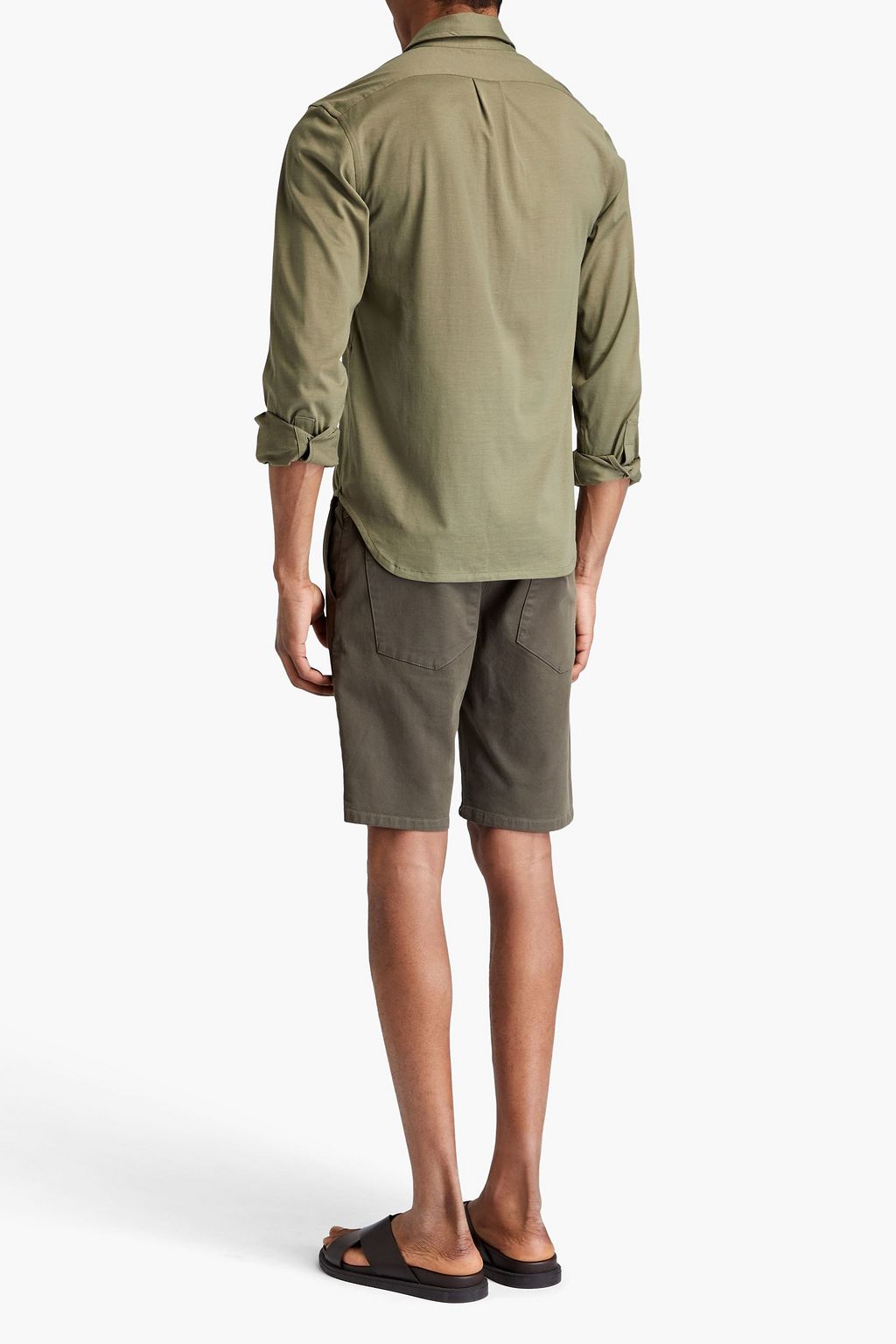 TOM FORD Silk and cotton-blend jersey shirt