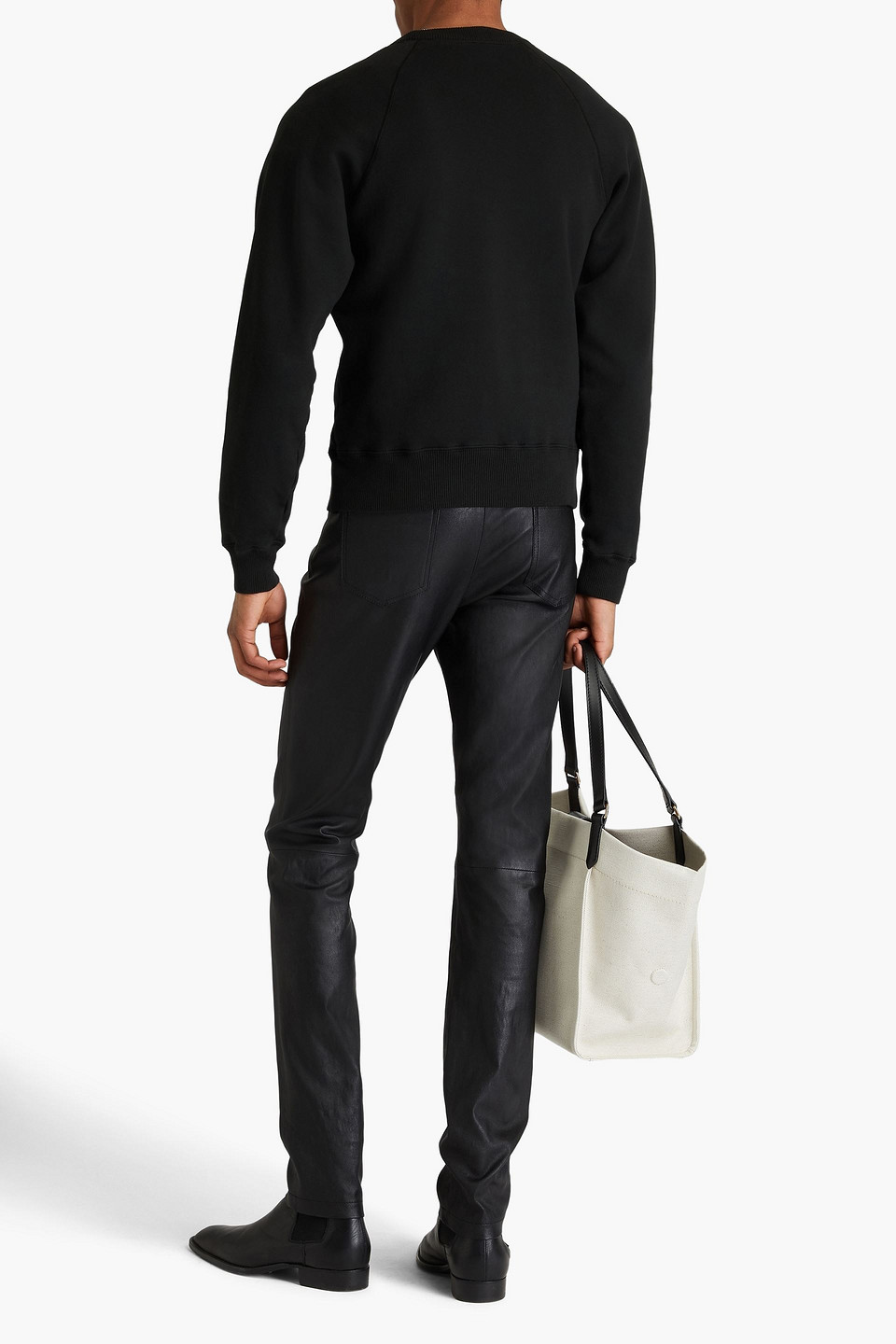  Tom Ford - Sweatshirt Aus Baumwollfleece - Schwarz - It 52 