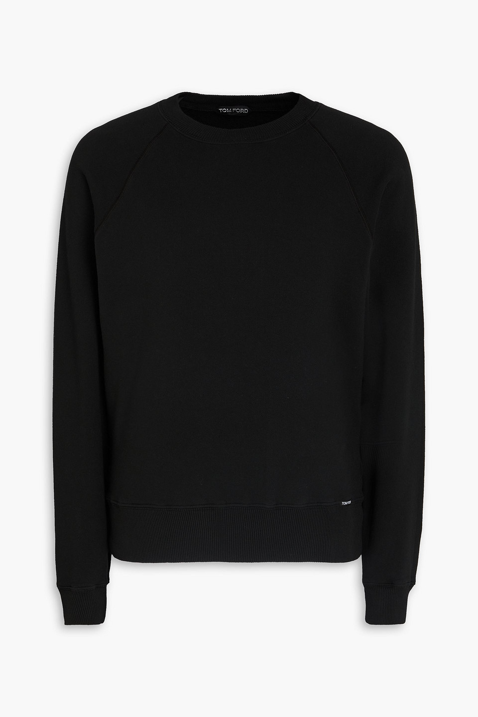 tom ford - cotton-fleece sweatshirt - black - it 44