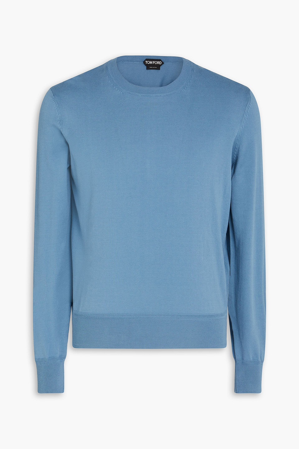 tom ford - cotton sweater - blue - it 54