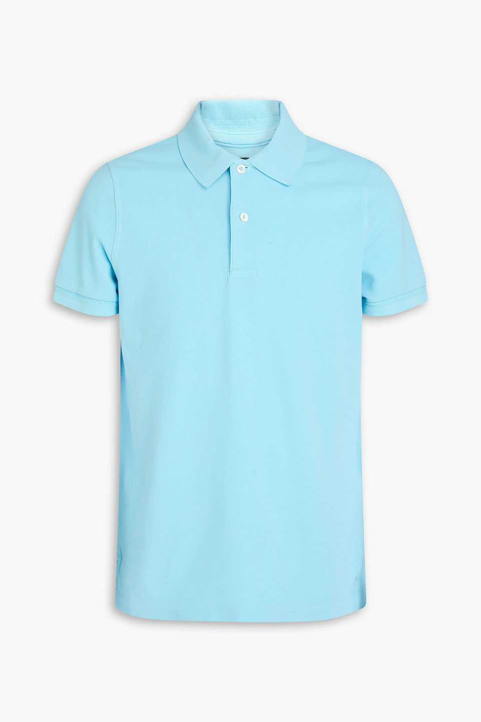 tom ford - cotton-piqué polo shirt - blue - it 54