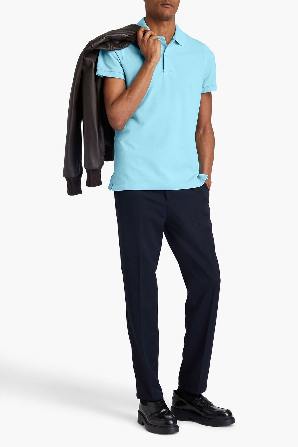 TOM FORD Cotton-piqué polo shirt