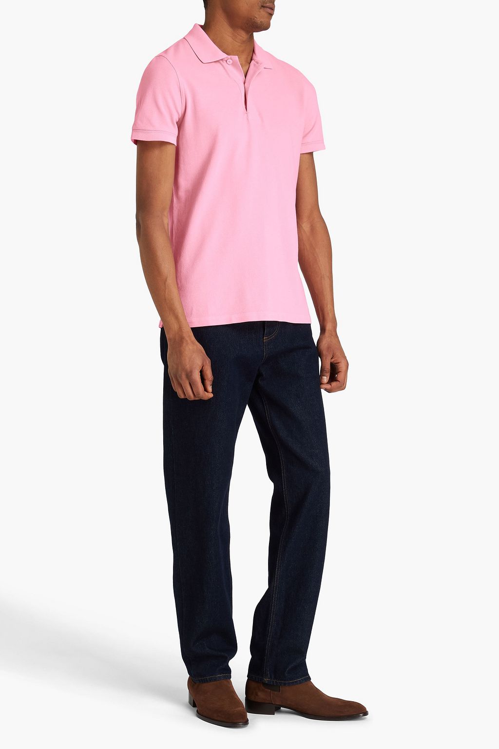 TOM FORD Cotton-piqué polo shirt