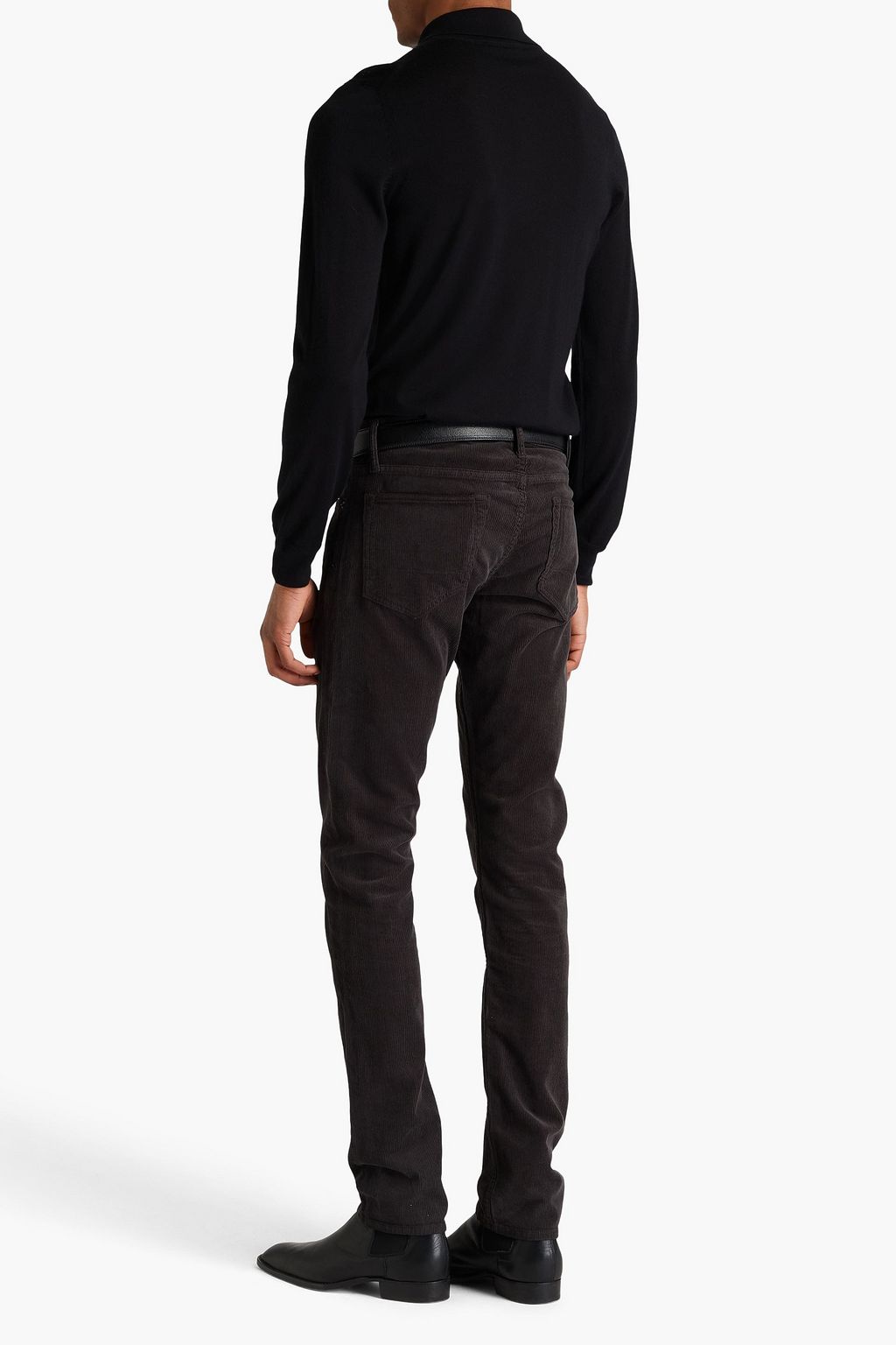 TOM FORD Cashmere and silk-blend polo sweater