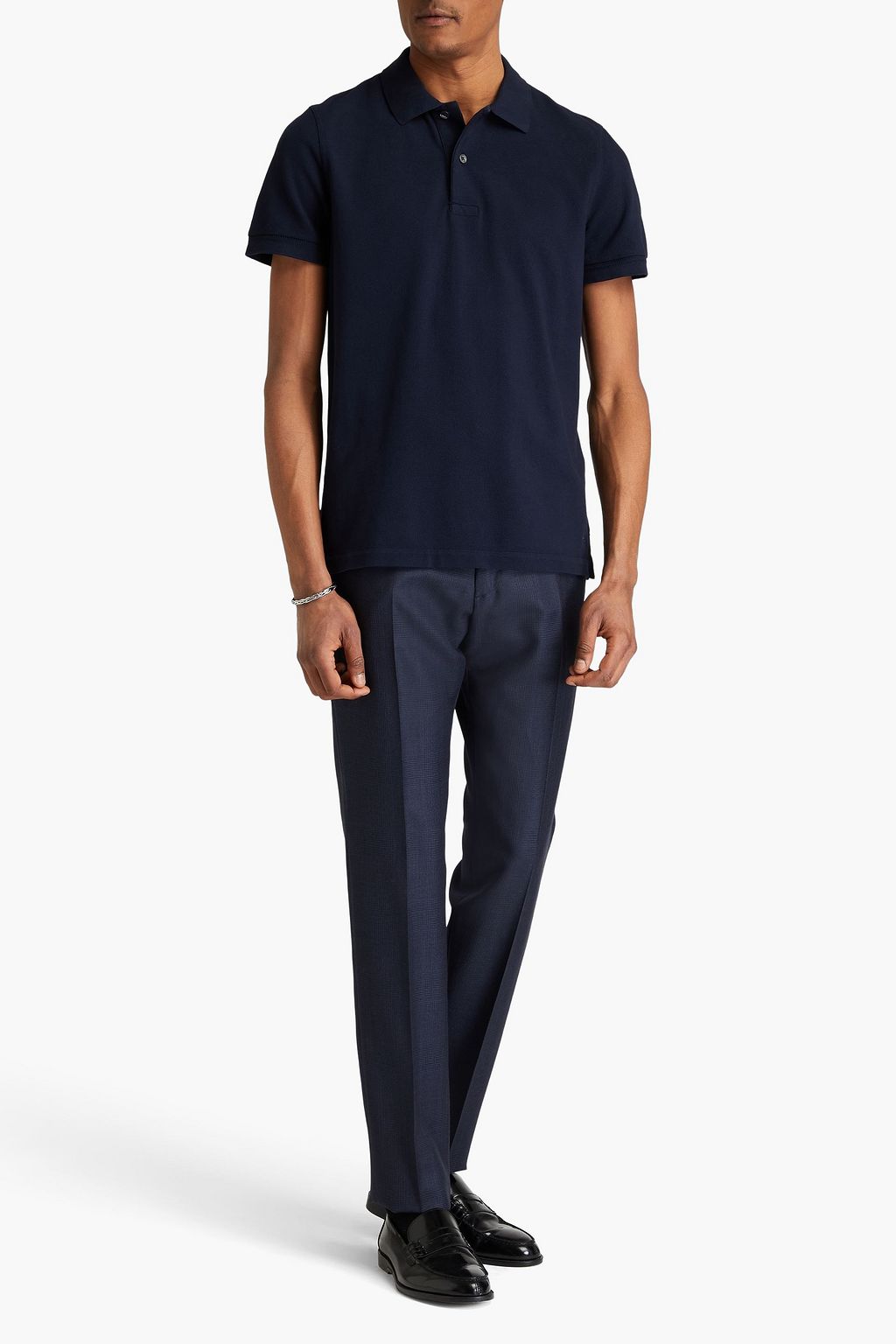 TOM FORD Cotton-piqué polo shirt