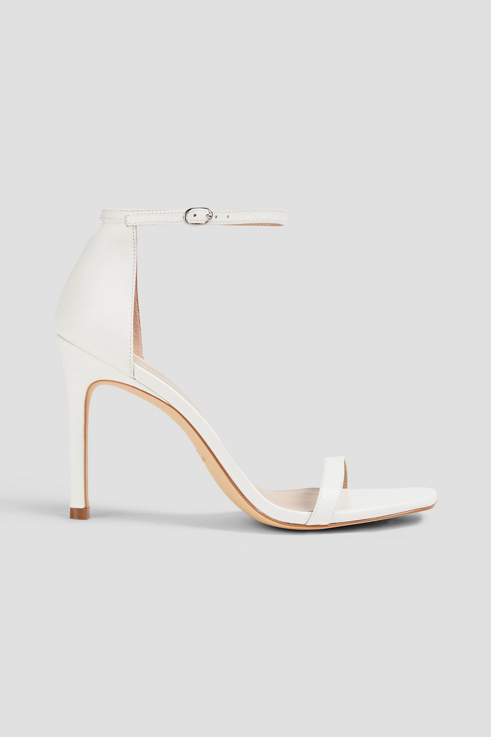 Stuart Weitzman Amelina 95 Sandalen Aus Leder In Weiss