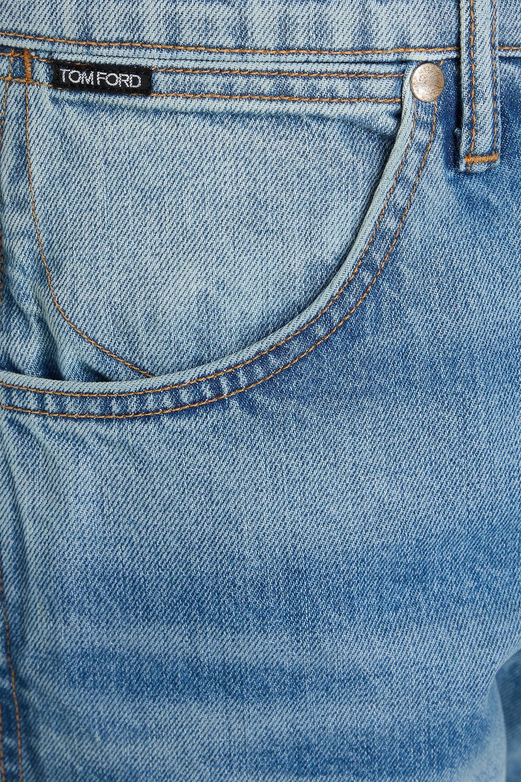 TOM FORD Whiskered denim jeans