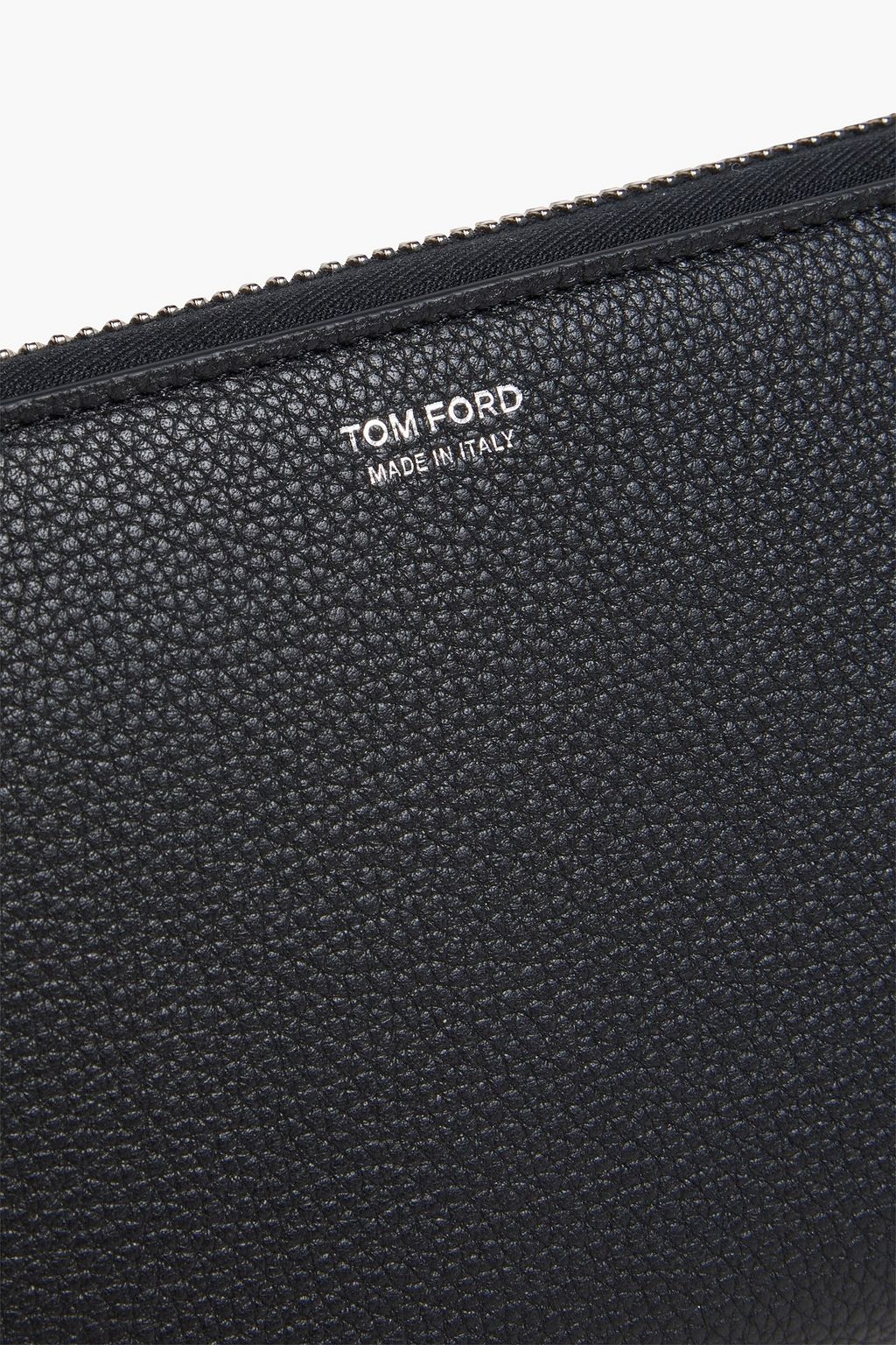 TOM FORD Pebbled-leather travel wallet