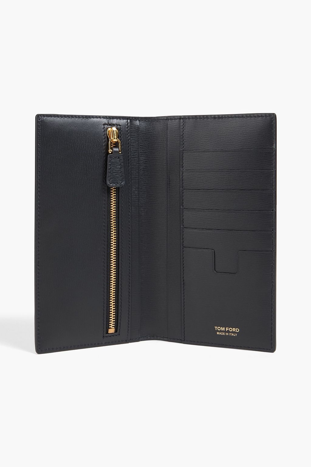 TOM FORD Textured-leather continental wallet