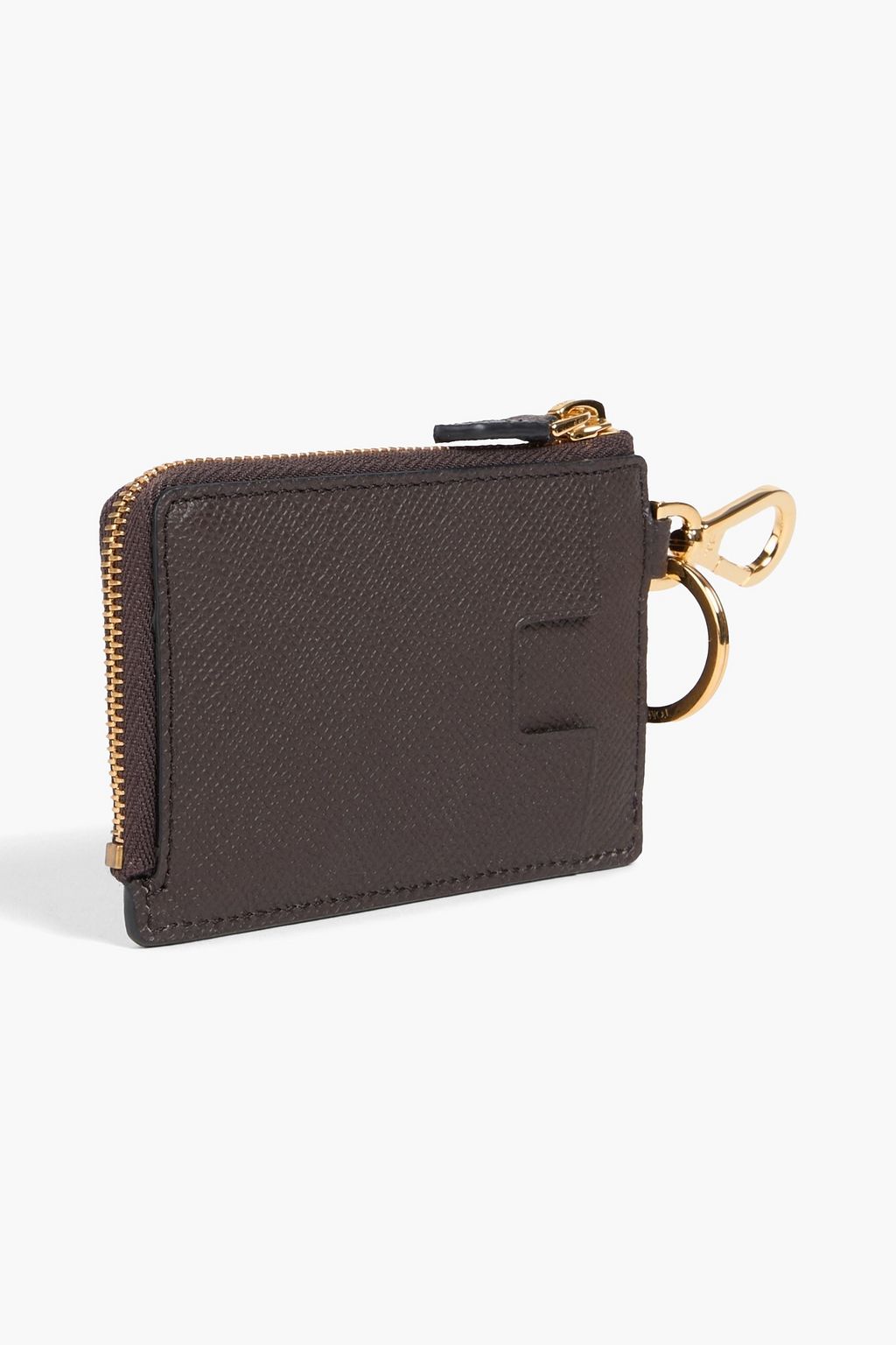 TOM FORD Pebbled-leather cardholder