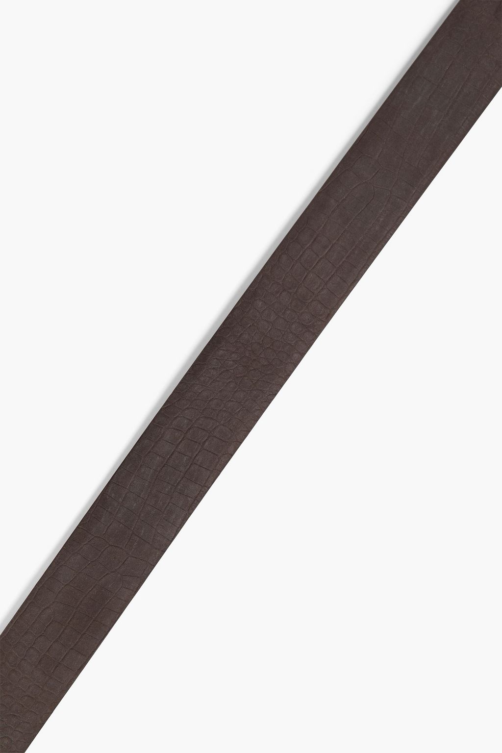 TOM FORD Croc-effect nubuck belt