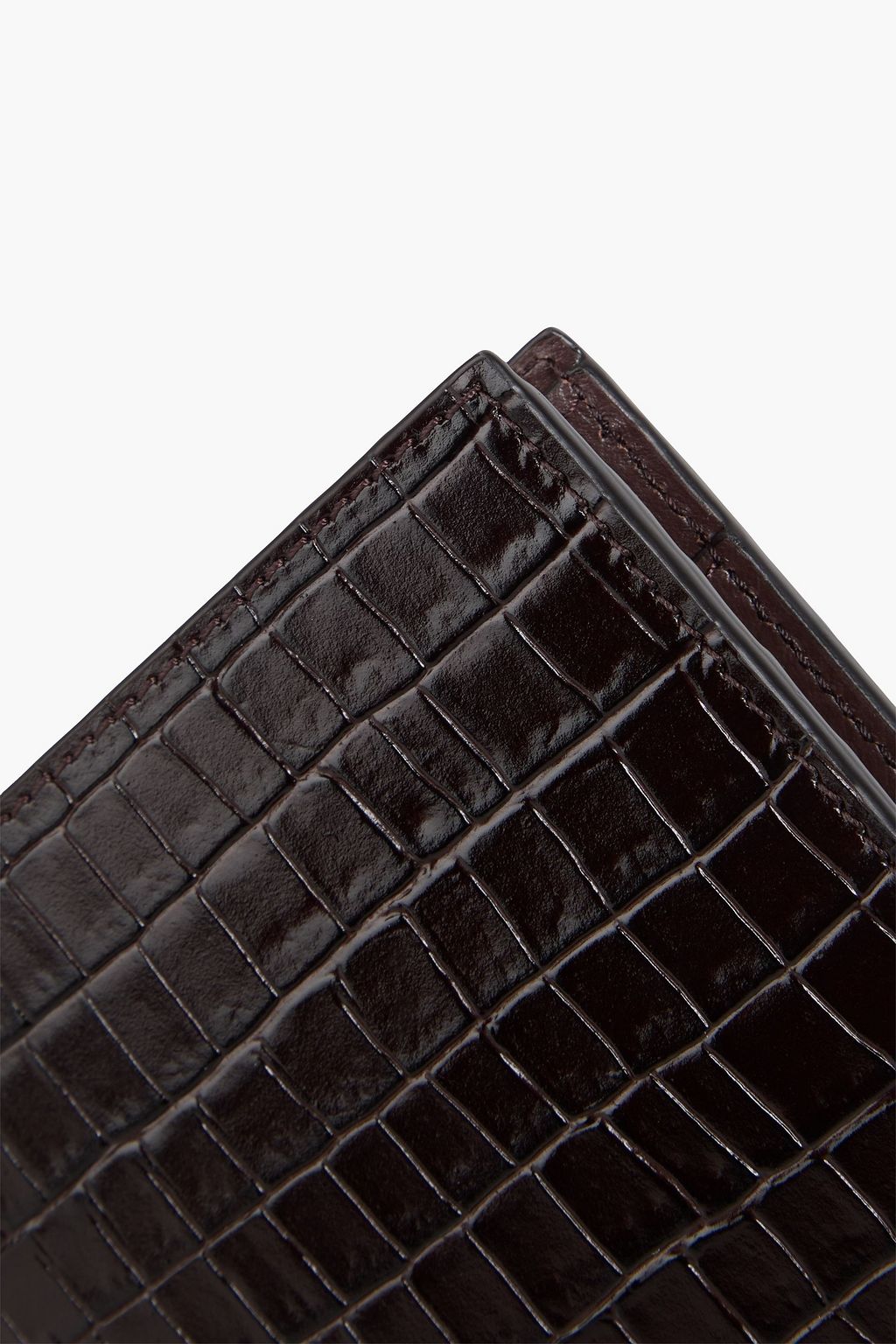 TOM FORD Croc-effect leather wallet