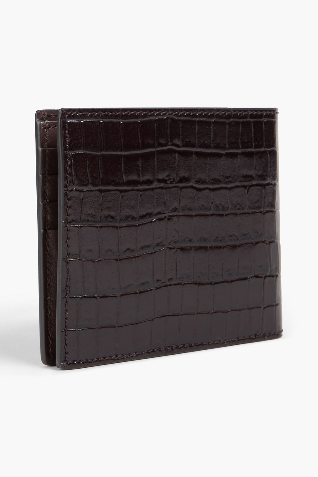 TOM FORD Croc-effect leather wallet