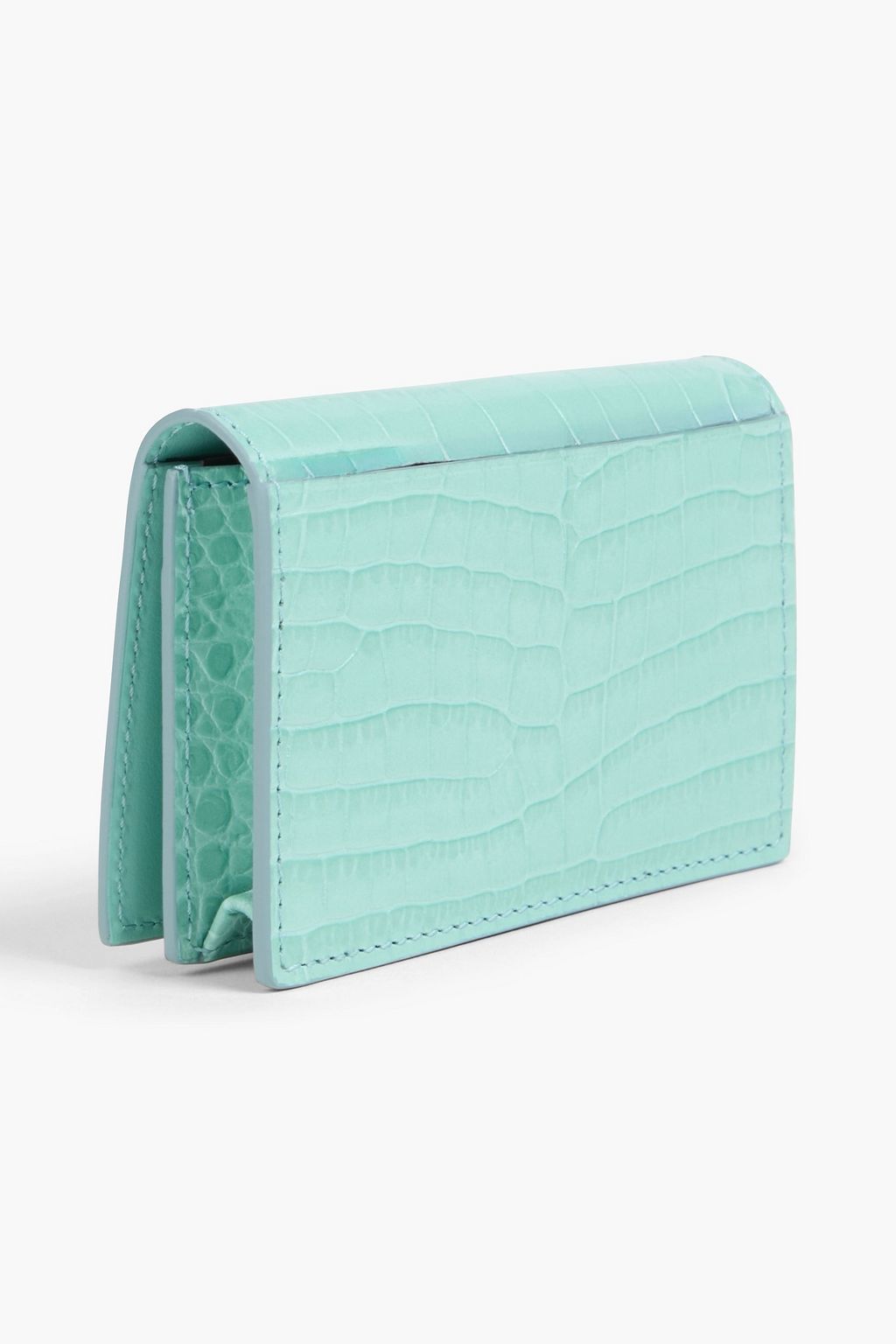 TOM FORD Croc-effect leather cardholder