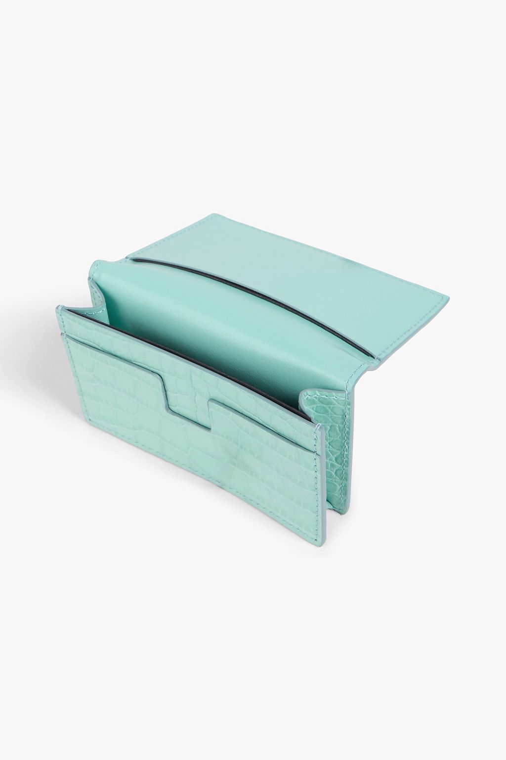 TOM FORD Croc-effect leather cardholder