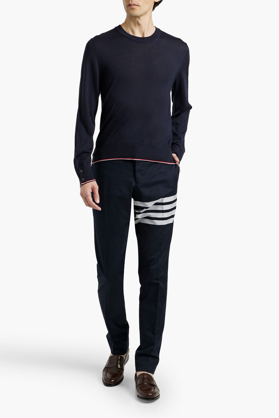 Thom Browne Cashmere Sweater In Blue