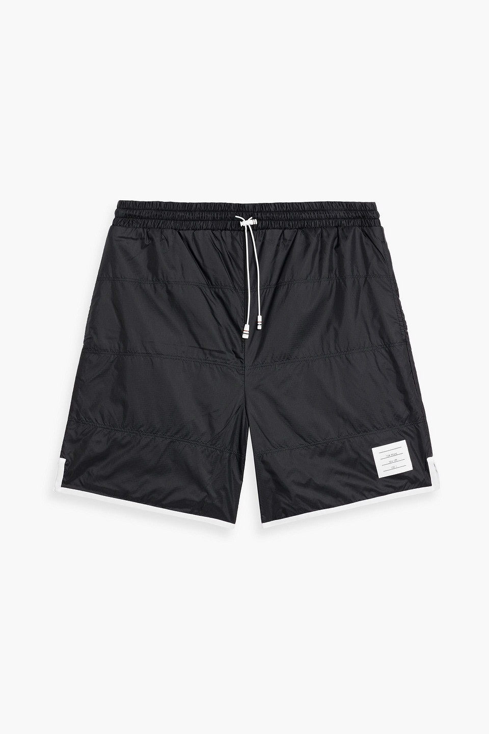 thom browne - ripstop shorts - black - 1